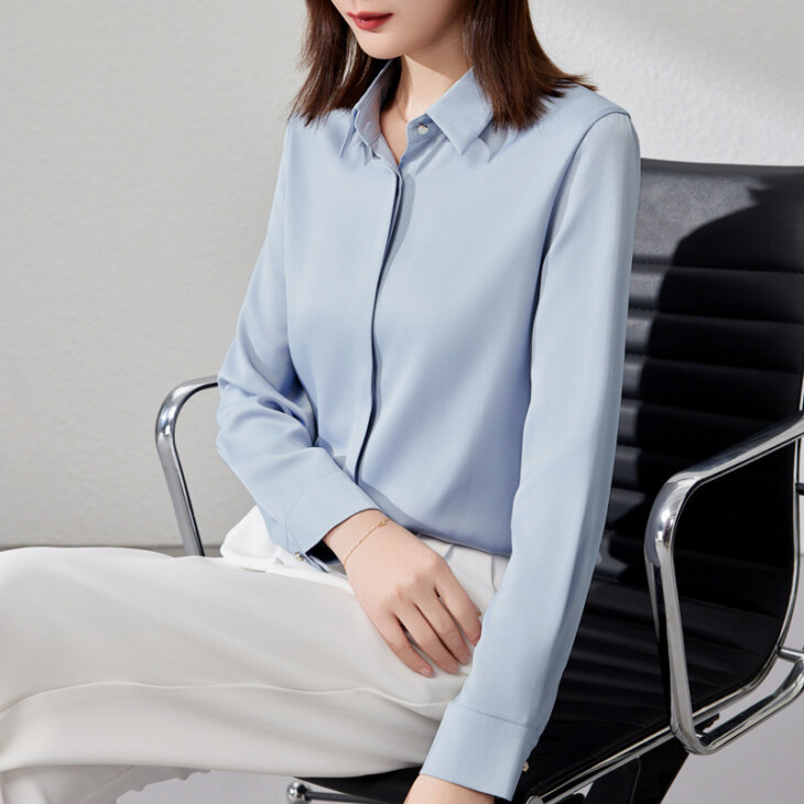 Elegant Satin Work Blouse - Image 7