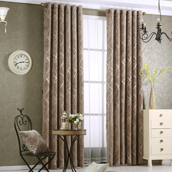 Living Room Chenille Blackout Curtains - Image 5