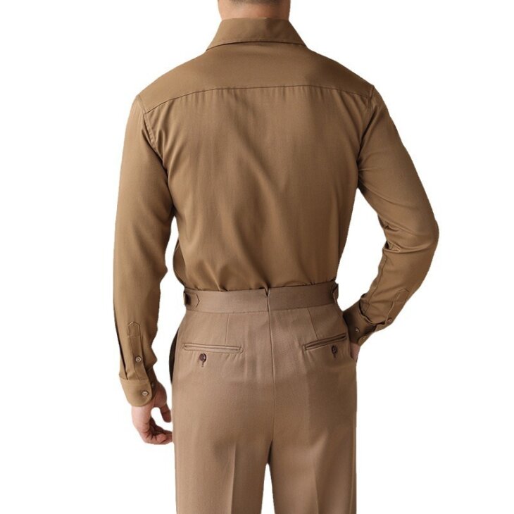 One-piece Collar Long-sleeved Shirt - Image 7