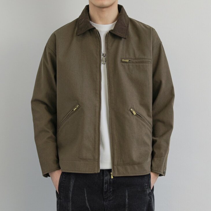 Coat Men's Autumn And Winter American Retro - Image 9