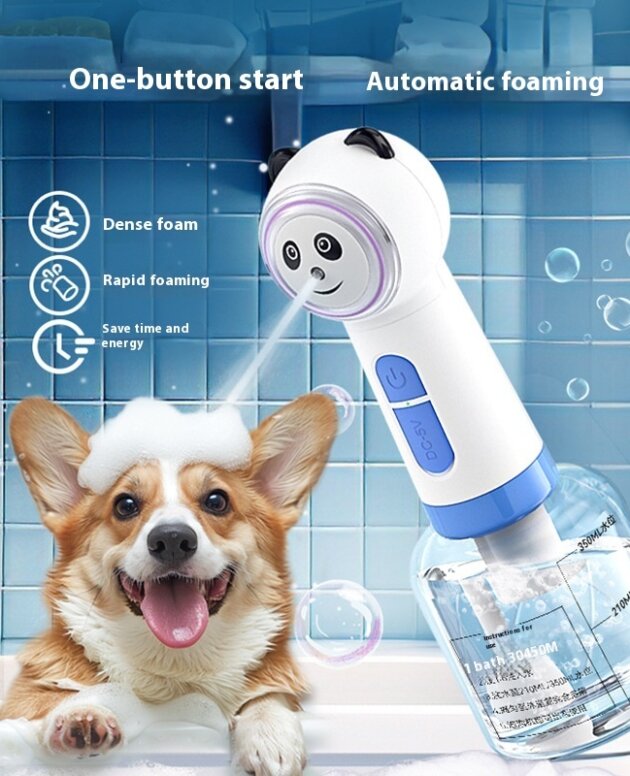 Pet Foaming Machine Cute Panda Bubble Machine