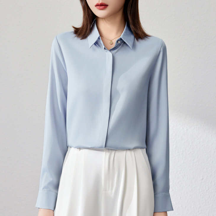 Elegant Satin Work Blouse - Image 6