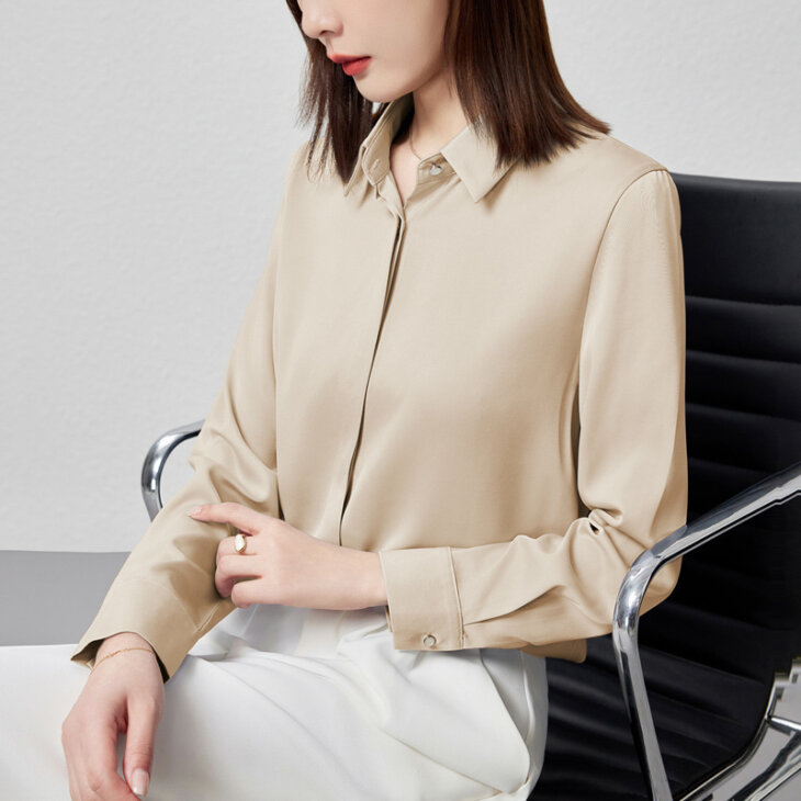 Elegant Satin Work Blouse - Image 8