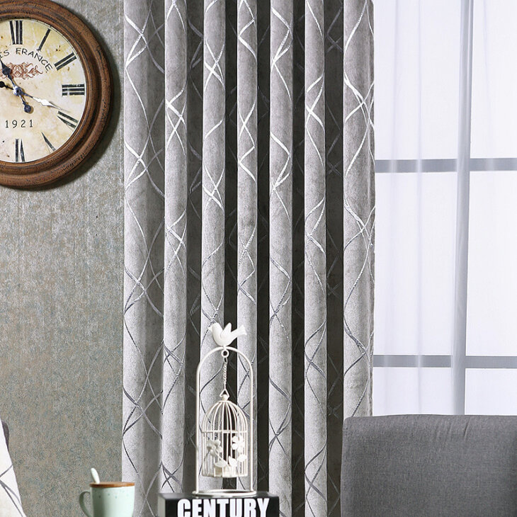 Living Room Chenille Blackout Curtains - Image 2