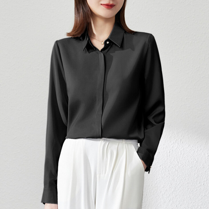 Elegant Satin Work Blouse - Image 5