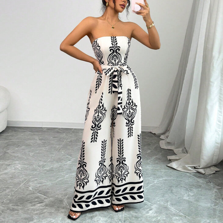 Savannah Strapless Jumpsuit - Image 3